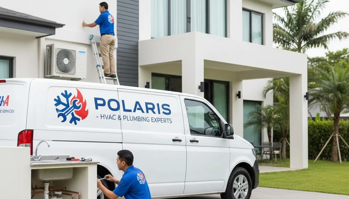 Technician performing plumbing repair in Oklahoma City, OK for Five Star Cooling customers